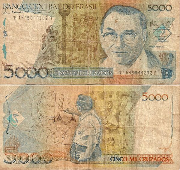 Cédula de Cinco Mil Cruzados