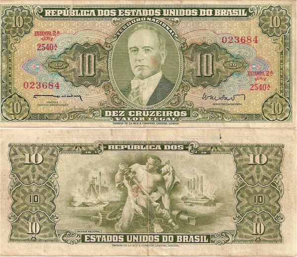 Cédula de Dez Cruzeiros